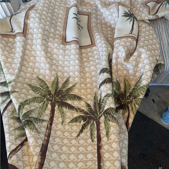 Palm Tree Patterned Shower Curtain - Picture 3 of 3